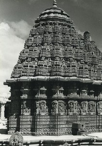 India Temple Study Detailed Carvings Old Photo Defossez 1970's