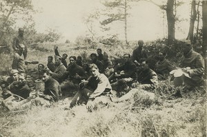 France Courtine Camp Barbecue Saint Cyr Military School Old Photo 1926