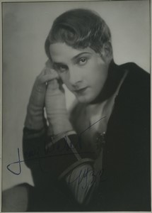 French Actor Jean Weber Autograph Old Photo 1932