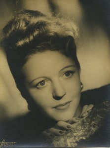 French Actress Meg Lemonnier Old Photo Harcourt 1940