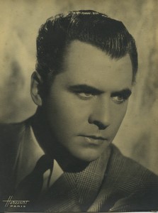 French Actor Roger Duchesne Old Photo Harcourt 1940