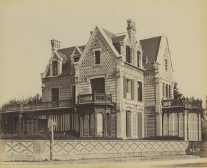 France Deauville Villa Marguerite Architect Brancy Old Photo Albert Levy 1890