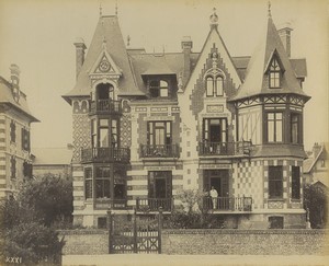 France Beuzeval Villa Jeanne Yvonne Architect Baumier Old Photo Albert Levy 1890