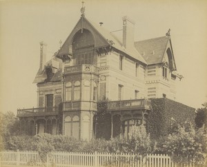 France Deauville Villa Architect Brency Old Photo Albert Levy 1890