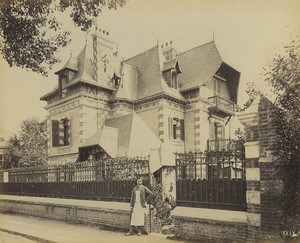 France Cabourg Villa Pibola Architect Mauclerc Old Photo Albert Levy 1890