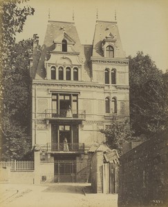France Trouville Villa Adelaide Architect Baumier Old Photo Albert Levy 1890