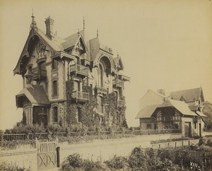 France Houlgate Villa les Mouettes Architect Baumier Old Photo Albert Levy 1890