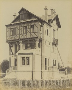 France Houlgate Villa Architect Singery Old Photo Albert Levy 1890 #1