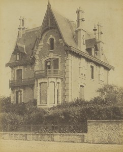 France Deauville Villa Blondel Architect Blondel Old Photo Albert Levy 1890