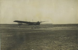 France Aviation Croix d'Hins Ruchonnet in Antoinette Take off Old Photo 1911