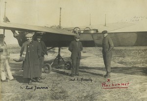 Bordeaux Aviation Croix d'Hins Ruchonnet in Antoinette Departure Old Photos 1911
