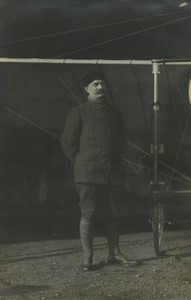 Bordeaux Aviation Croix d'Hins Captain Bellenger Autograph Photo & Postcard 1911