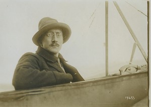 France Etampes? Early Aviation Pioneer Arnaud de Pontac Old Photo Meurisse 1911