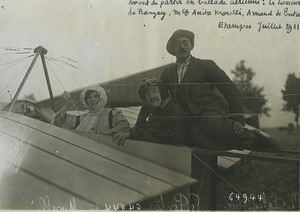 Etampes Aviation pioneer Le Lasseur de Ranzay de Pontac Old Photo Branger 1911