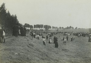 France Jaubertes Aviation Airfield inauguration by Lt de Malherbe old Photo 1913