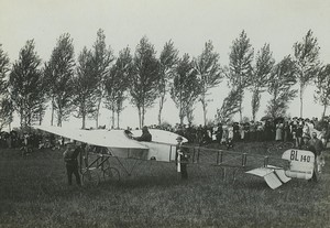 France Jaubertes Aviation Airfield inauguration by Lt de Malherbe old Photo 1913