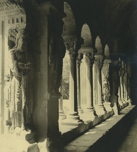 France Arles Church of St. Trophime Cloister Old Amateur Photo 1947 #1