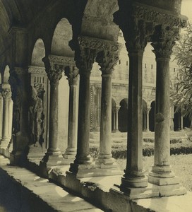 France Arles Church of St. Trophime Cloister Old Amateur Photo 1947 #2