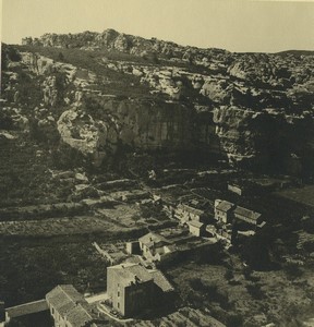 France Les Baux-de-Provence village Old Amateur Photo 1947 #1