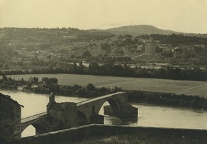 France Avignon Pont Saint-Bénézet Bridge Chapel Old Amateur Photo 1947 #1