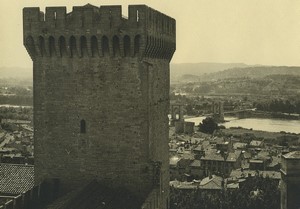 France Avignon Bridge Palais des Papes Old Amateur Photo 1947