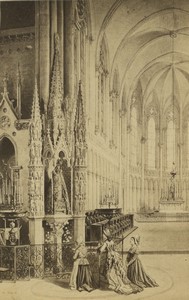 France Basilique Notre-Dame de la Délivrande Old CDV Photo circa 1890 #2