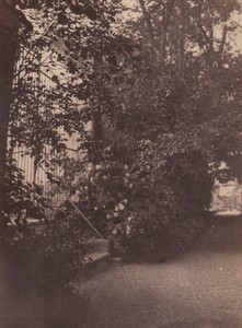 France Carrieres sous Poissy mansion Manor Garden Old Photo 1863