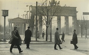 Germany Berlin Unter den Linden Brandenburg Gate Old Photo 1965