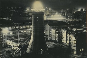 Germany Berlin New TV Tower Building site Old Photo 1966