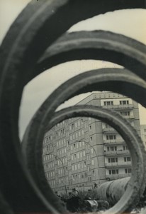 Germany Berlin Mollstrasse Modern building Old Photo 1966