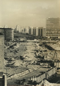 Germany Berlin Alexanderplatz under Construction Old Photo 1971