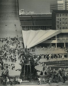 Germany Berlin new center Neptune Fountain Old Photo 1972