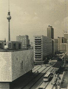 Germany Berlin Panorama Modern Buildings Hauptstadt Old Photo 1965