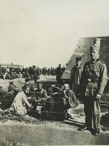 Poland French prisoners at Sagan Stalag VIIIC Camp WWII old photo 1941