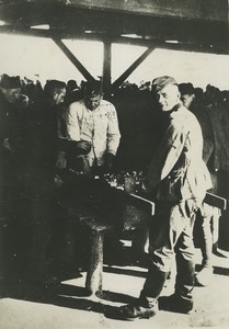 Poland French prisoners at Sagan Stalag VIIIC Camp WWII old photo 1941