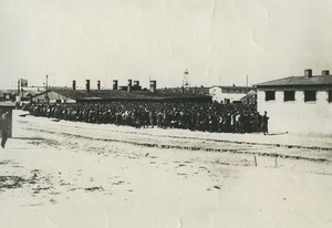 Poland French prisoners at Sagan Stalag VIIIC Camp WWII old photo 1941