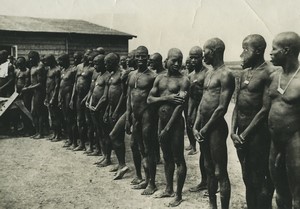 Poland French African prisoners at Sagan Stalag VIIIC Camp WWII old photo 1941