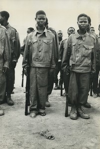 Angola Children Boys Soldiers Old Photo Philippe Le Tellier 1970
