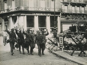 France WWII Liberation de Paris FFI German Prisoners Old photo August 1944 #2