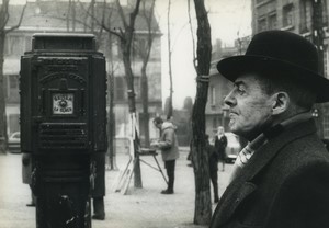 Paris Montmartre Sunday morning Place du Tertre Painter Old photo Huet 1970