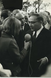 Paris May 68  ORTF Strike Francis Mercury Old photo Huet 1968