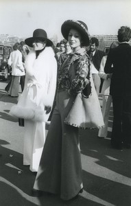 Paris Auteuil Fashion Week Grand Steeple-Chase  Old photo Huet 1972