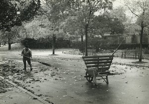 France Paris Jardin d'acclimatation Artistic Study Autumn Old photo Huet 1970