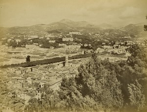 France Nice Mont Chauve Paillon Valley Old photo Neurdein 1880