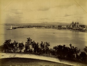 France Marseille panorama new Harbour Old photo Neurdein 1880