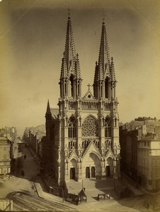 France Marseille church Eglise des Réformés Old photo Neurdein 1880