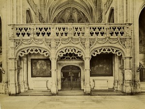 France Eglise de Brou Church Jube Rood screen Old photo Neurdein 1880