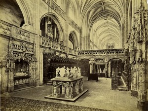 France Eglise de Brou Church Choir Old photo Neurdein 1880