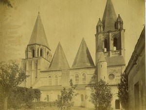 France Loches Saint Ours cathedral Old photo Neurdein 1880