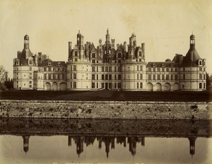 France Chambord castle Old photo Neurdein 1880